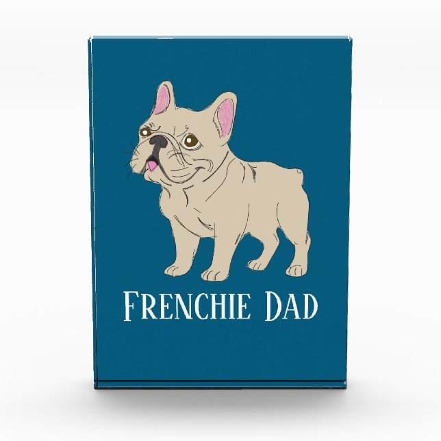 Frenchie Dad Photo Block (Front)