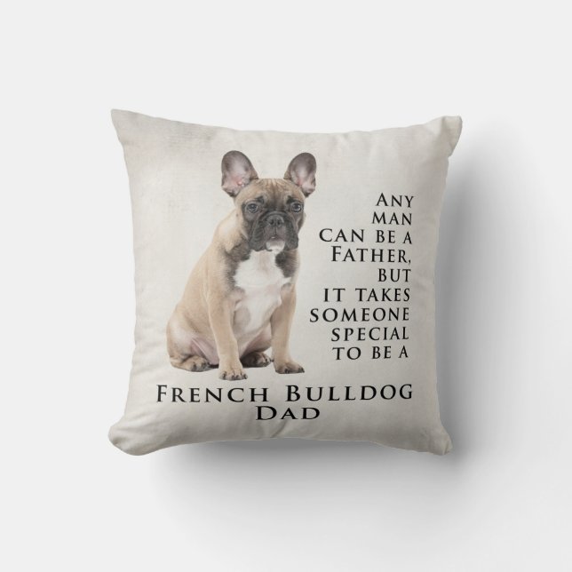 Frenchie Dad Pillow (Front)