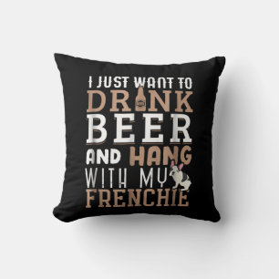 Frenchie Dad T Funny French Bulldog Lover Gift Cushion
