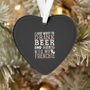 Frenchie Dad T Funny French Bulldog Lover Gift Ornament