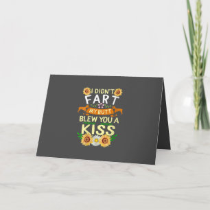 Frenchie Didn't Fart Butt Kiss Dog Mum Mama Holiday Card