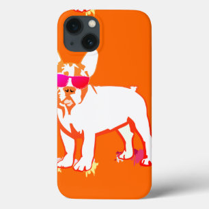 Frenchie Dog Sunglasses Illustration iPhone 13 Case