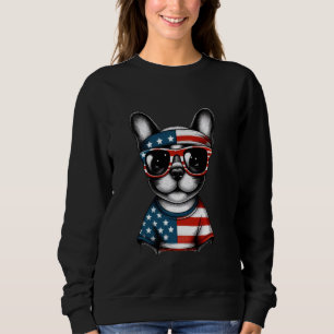 Frenchie Dog USA Patriotic Tee Fourth of July Kid