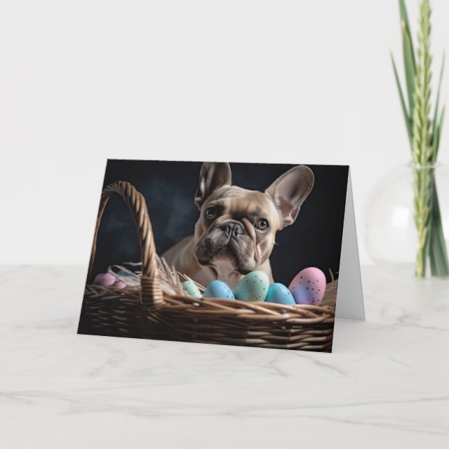 Frenchie Easter Card (Front)