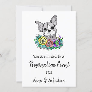 ** Frenchie French Bulldog Cute Event Invitation