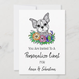 *~* Frenchie French Bulldog Cute Event Invitation