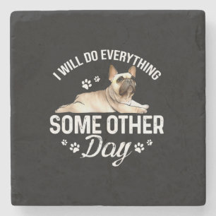Frenchie French Bulldog Dog Lover Pet Gifts Stone Coaster