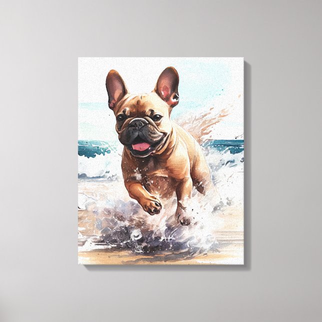 Frenchie French Bulldog Gift Canvas Print (Front)