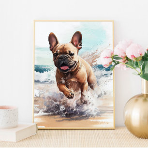 Frenchie French Bulldog Gift Wall Art Print 
