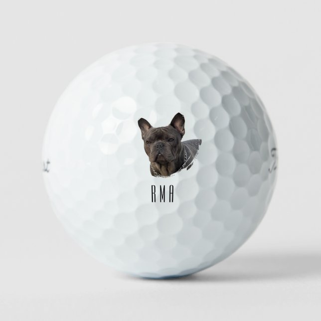 Frenchie French Bulldog Golf Balls (Front)