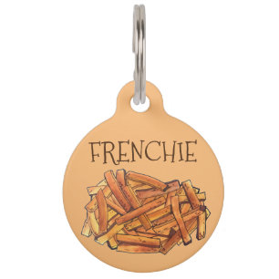 FRENCHIE French Fry Steak Fries Fried Potatoes Pet Tag