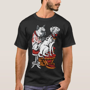 Frenchie   Frenchie Pug Dalmatian French Bulldog T T-Shirt