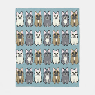 Frenchie Friends Fleece Blanket