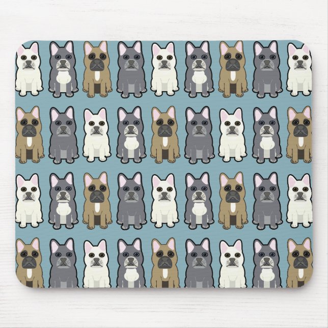 Frenchie Friends Mouse Mat (Front)