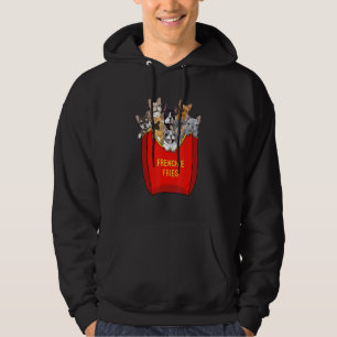 Frenchie Fries French Bulldog Dog Mum Dog Dad Cute Hoodie