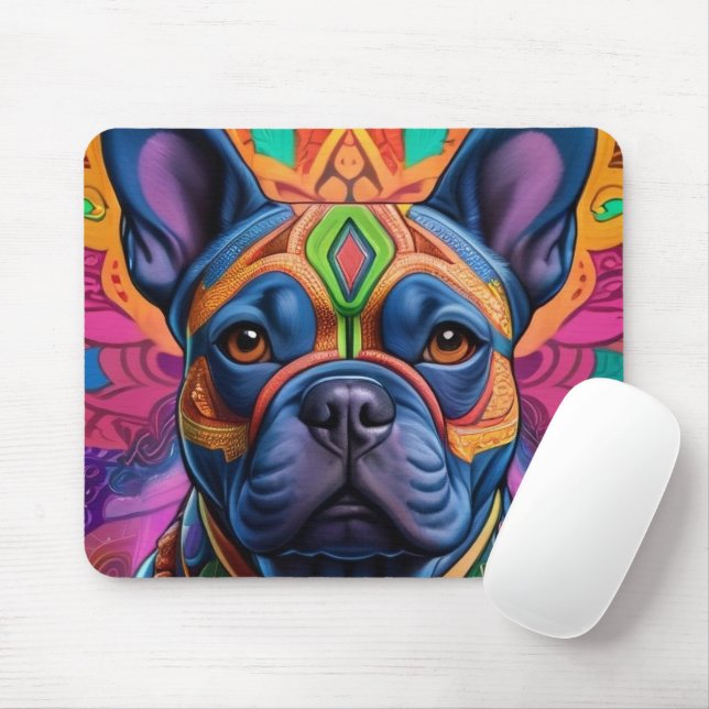 Frenchie Fun Birthday Fantasy Mouse Mat (With Mouse)