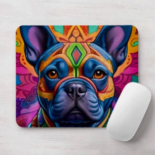 Frenchie Fun Birthday Fantasy Mouse Mat