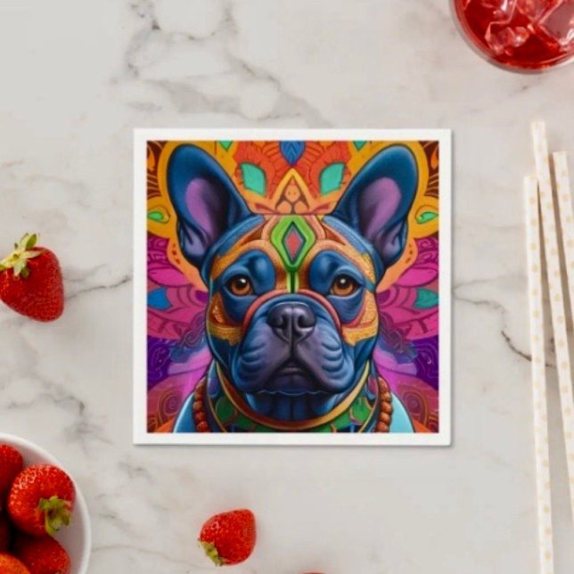 Frenchie Fun  Napkin (Creator Uploaded)