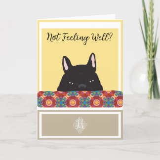 Frenchie Get Well Card