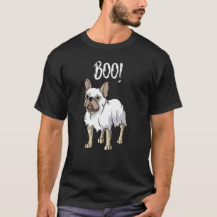 Frenchie Ghost Costume French Bulldog Halloween T-Shirt