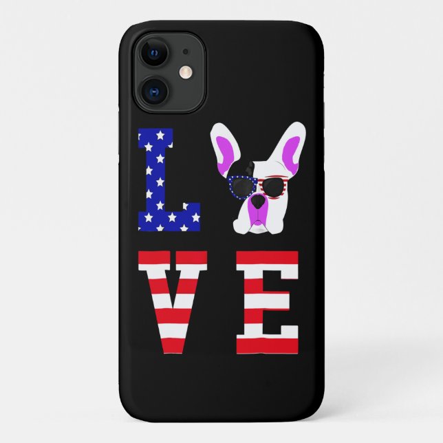 Frenchie Gift | Cool Cute Love French Bulldog Case-Mate iPhone Case (Back)