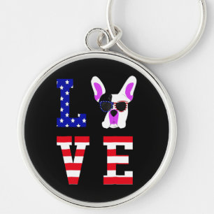Frenchie Gift Cool Cute Love French Bulldog Key Ring