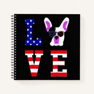 Frenchie Gift Cool Cute Love French Bulldog Notebook