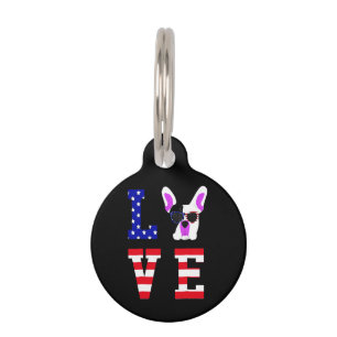 Frenchie Gift Cool Cute Love French Bulldog Pet Tag
