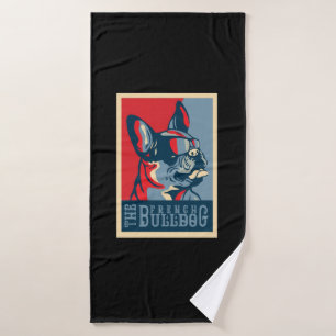 Frenchie Gift   Cute Love The French Bulldog Bath Towel