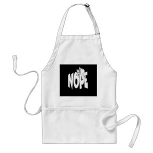 Frenchie Gift   Cute Nope French Bulldog Standard Apron