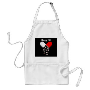 Frenchie Gift Happy Pill French Bulldog Gift Standard Apron
