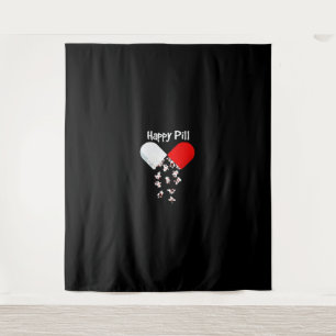 Frenchie Gift   Happy Pill French Bulldog Gift Tapestry