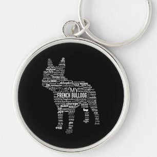 Frenchie Gift I Love My French Bull Dog Key Ring
