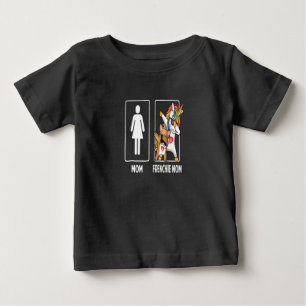 Frenchie Gift   Mum With Frenchie Mum Unique Baby T-Shirt
