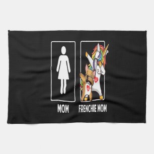 Frenchie Gift Mum With Frenchie Mum Unique Tea Towel