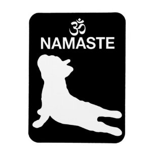 Frenchie Gift Namaste French Bulldog Gift Magnet