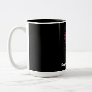 Frenchie Gift   Pardon My French Bull Dog Colourfu Two-Tone Coffee Mug