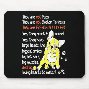 Frenchie Gift They Are French Bulldogs Gift Mouse Mat