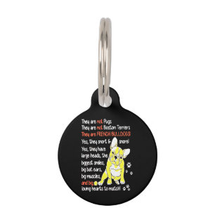 Frenchie Gift   They Are French Bulldogs Gift Pet Tag