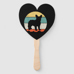 Frenchie Gift   Vintage French Bulldog Gift Hand Fan