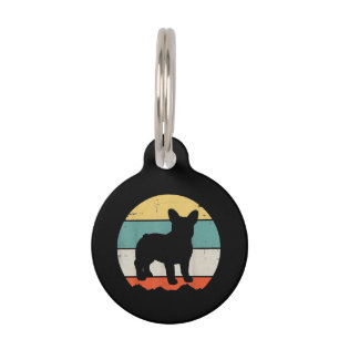 Frenchie Gift Vintage French Bulldog Gift Pet Tag
