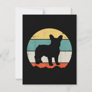 Frenchie Gift   Vintage French Bulldog Gift Thank You Card