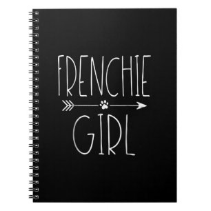frenchie girl i love my french bulldog dog gift notebook