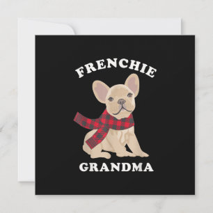 Frenchie Grandma Gift French Bulldog Xmas Family Holiday Card