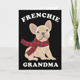 Frenchie Grandma Gift French Bulldog Xmas Family M Card