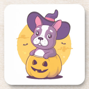 Frenchie Halloween Coaster