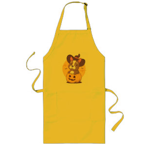 Frenchie Halloween Long Apron