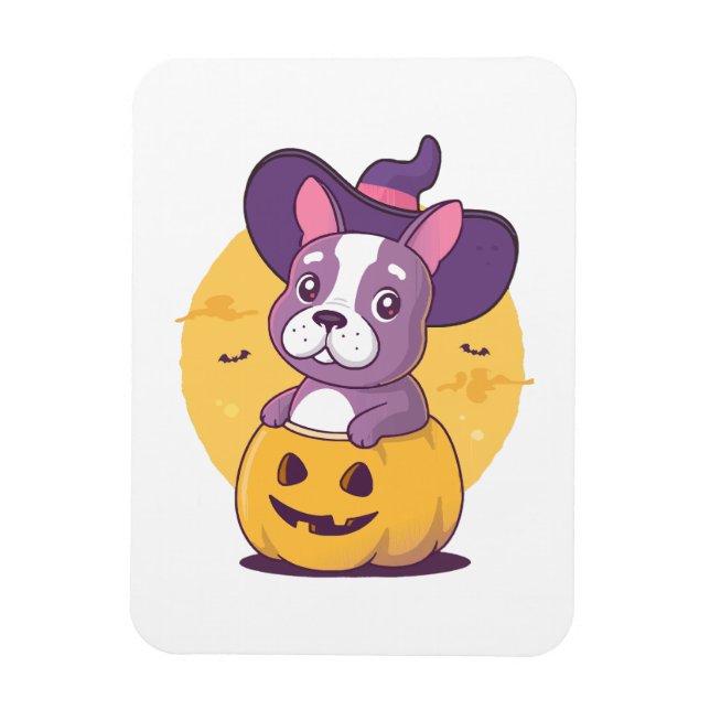 Frenchie Halloween Magnet (Vertical)