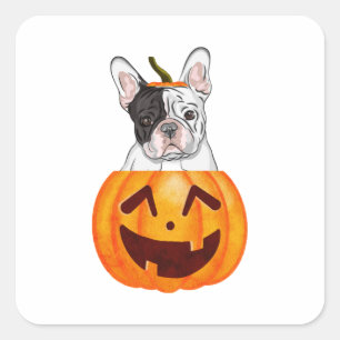 Frenchie Halloween Square Sticker