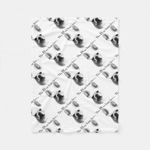 Frenchie Happy Face Fleece Blanket